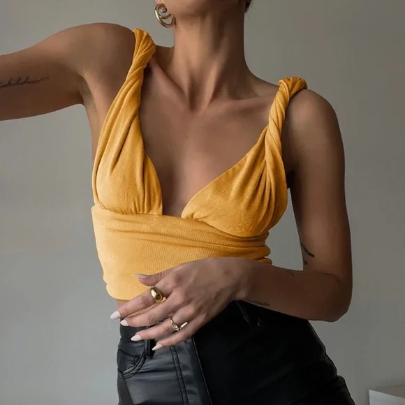 Twist Strap Knit Top - Picture 1 of 5